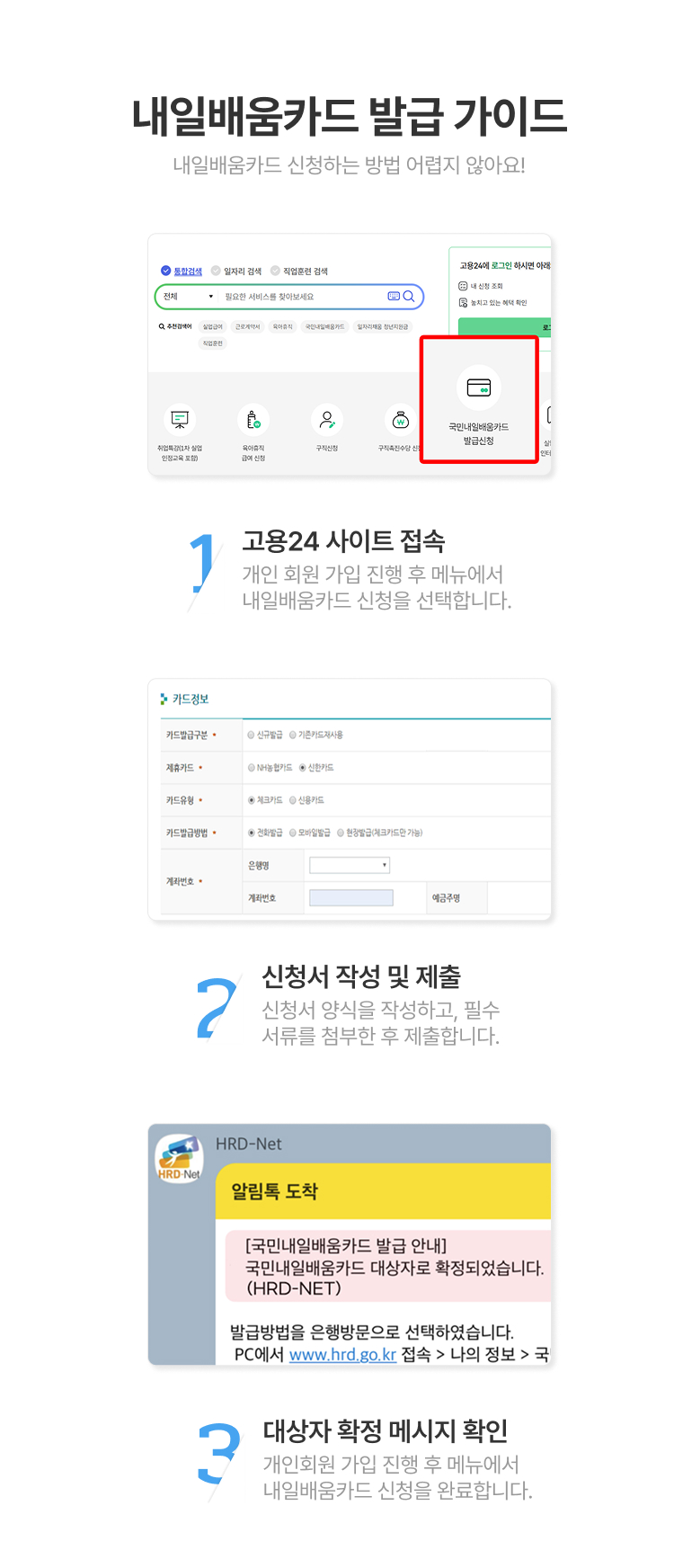 내일배움카드 발급 가이드